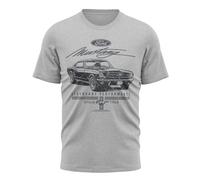 Ford Mustang 1964 Vintage Men's T-Shirt, gray, XL