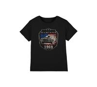 Ford Mustang 1969 Flag Kids T-Shirt, Black | Size: 3-4 Years Ford Black 3-4 Years