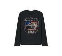 Ford Mustang 1969 Flag Long Sleeve T-Shirt, Black | Size: XL Ford Black XL
