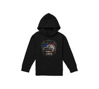 Ford Mustang 1969 Flag Youth Pull-Over Hoodie, Black | Size: 5-6 Years Ford Black 5-6 Years