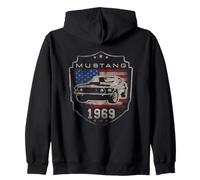 Ford Mustang 1969 Flag Zip Hoodie