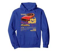 Ford - Mustang 1981 Hot Stuff with Pony Logo Pullover Hoodie, Adult Unisex, Royal Blue, Small
