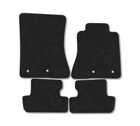 Ford Mustang (2015-2024) Carpet Car Mats | Black Edge Trim Tailored Fit Floor Mats Full Coverage Protection Accessories Easy Clean Anti Slip Made in the UK