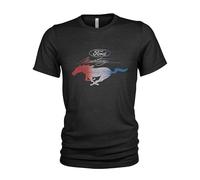 Ford Mustang All American Men's T-Shirt, Red, White, Blue, black, 4XL
