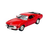 Ford Mustang Boss 302 Coupe I Red 3rd Generation 1969-1970 1/34-1/39 Metal Model Car Die Cast New in Box