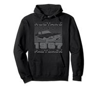 Ford - Mustang Fastback Patriotic Stars And Stripes 1967 Pullover Hoodie