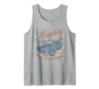 Ford - Mustang Fuel The Dream Blue Car In Desert Landscape Tank Top