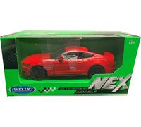 Ford Mustang GT 2015 in blue, 1:24-27 scale diecast car model from Welly