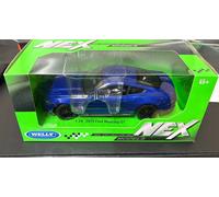 Ford Mustang GT 5.0l, 2015, blue, 1:24 scale diecast car model from Welly