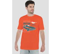 Ford Mustang Mach 1 Repeat T-Shirt, Orange | Size: 3XL Ford Orange 3XL