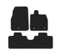 Ford Mustang Mach-E (2021+) Car Mats Accessories Tailored Fit Carpet Floor Mats Non Slip Black Trim Full Coverage Compatible Accessory Front Rear Set Anti Slip Granulated Backing Hand-Finished Clips