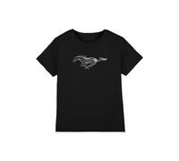 Ford Mustang Modern Mustang Kids T-Shirt, Black | Size: 9-11 Years Ford Black 9-11 Years