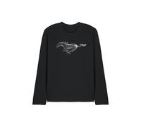 Ford Mustang Modern Mustang Long Sleeve T-Shirt, Black | Size: XL Ford Black XL