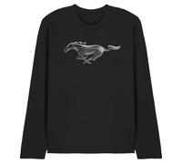 Ford Mustang Modern Mustang Unisex Long Sleeve T Shirt, Black, X-Large