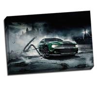 Ford Mustang Monster Muscle Car Power Canvas Art Print Poster 30"X 20" Inches