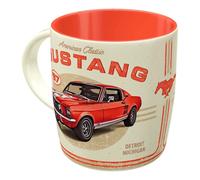 Nostalgic-Art Retro Coffee Mug 330ml Ford Mustang - GT 1967 Red - Gift Idea for Ford Accessories Fans Original Licensed Product (OLP) Ceramic Mug Vintage Design
