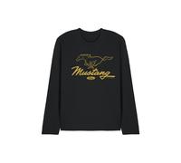Ford Mustang Pony Script Long Sleeve T-Shirt, Black | Size: XL Ford Black XL