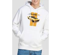 Ford Mustang Stang Stripes Hoodie, White | Size: Medium Ford White M