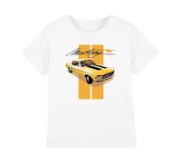 Ford Mustang Stang Stripes Kids T Shirt, White, 3-4