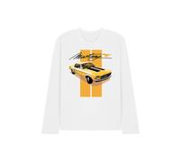 Ford Mustang Stang Stripes Long Sleeve T-Shirt, White | Size: 2XL Ford White 2XL