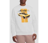 Ford Mustang Stang Stripes Sweatshirt, White | Size: Medium Ford White M