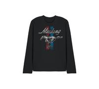 Ford Mustang Stripes Long Sleeve T-Shirt, Black | Size: Small Ford Black S