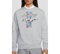 Ford Mustang Stripes Sweatshirt, Athletic Heather in Light Grey | Size: Medium Ford Light Grey M