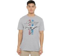 Ford Mustang Stripes Unisex T Shirt, Athletic Heather, Small