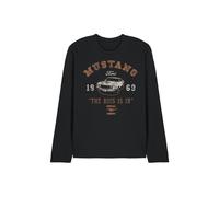 Mustang The Boss is in Unisex Long Sleeve T Shirt, Black, X-Large