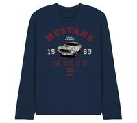 Ford Mustang The Boss is in Unisex Long Sleeve T Shirt, Navy, XX-Large