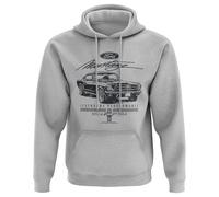 Ford Mustang Vintage 1964 Men's Hoodie, grey mixed, XL