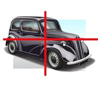 Ford Popular Pop 103E Poster Classic Car Print of YOUR Car with your Number Plate
