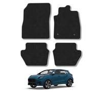 Ford Puma (2019+) Car Mats Accessories Tailored Fit Carpet Floor Mats Non Slip Grey Trim Accessory Compatible Front Rear Set Anti Slip Full Coverage Granulated Backing Hand-Finished Clips