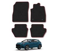 Ford Puma (2019+) Car Mats Accessories Tailored Fit Carpet Floor Mats Non Slip Red Trim Accessory Compatible Front Rear Set Anti Slip Backing Custom Fit Hand-Finished Full Coverage Clips