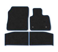 Ford Puma Gen-E (2025+) Car Mats Accessories Tailored Fit Carpet Floor Mats Non Slip Blue Trim Full Coverage Compatible Accessory Front Rear Set Anti Slip Granulated Backing Hand-Finished Clips