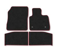 Ford Puma Gen-E (2025+) Car Mats Accessories Tailored Fit Carpet Floor Mats Non Slip Red Trim Full Coverage Compatible Accessory Front Rear Set Anti Slip Granulated Backing Hand-Finished Clips