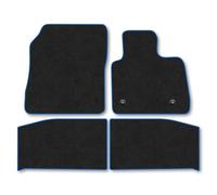 Ford Puma GEN-E [Electric] (2025+) Car Mats Accessories Tailored Fit Tufted-Pile Premium Carpet Blue Trim non-Slip Floor Mats Full Coverage Compatible Accessory Full Front & Rear Set Hand-Finished