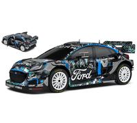 Solido Collectible Miniature Car, Metal, Blue/White