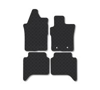 Ford Ranger Double Cab (2022+) Rubber Van Mats Accessories Tailored Fit Compatible Accessory Waterproof Protection Non-Slip Car Floor Mats 3mm Thick Full Coverage Durable Coverage with Clips