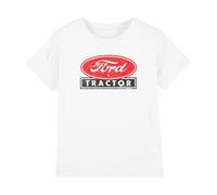 Ford Tractor Kids T Shirt, White, 12-13