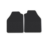 Ford Transit Connect (2002-2013) Rubber Van Mats Accessories Tailored Fit Compatible Accessory Waterproof Protection Non-Slip Car Floor Mats 3mm Thick Full Coverage Durable Coverage with Clips