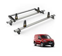 Van Guard Roof Rack for Ford Transit Connect 2013-2023 2 Aluminium Roof Bars, Rear Ladder Roller with Loadstops [Note: Only Suitable for Models with Twin Rear Doors.] - UltiBar Plus - VG309-2/VGR-07