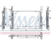 Nissens Engine Coolant Radiator 606033 for eg. FORD FOCUS (2011) 1.5 TDCI etc