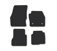 Ford Transit Connect DCIV (2013-2016) [SWB] Rubber Van Mats Accessories Tailored Fit Compatible Accessory Waterproof Protection Non-Slip Car Floor Mats 3mm Thick Full Coverage Durable Coverage with