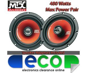 Ford Transit Custom 2012 MTX 16cm 6.5" 480 Watts 2 Way Front Door Van Speakers