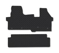 Ford Transit Custom Automatic 6 Seater (2024+) Rubber Van Mats Accessories Tailored Fit Compatible Accessory Waterproof Protection Non-Slip Car Floor Mats 3mm Thick Full Coverage Durable Coverage