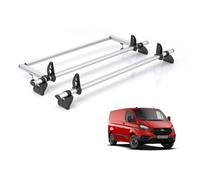 Ford Transit Custom Roof Rack 2X Bars + Roller For 2013-2024 Gen1 (H1) Rhino Pro Only Suitable For Gen1 With Standard (H1) Roof
