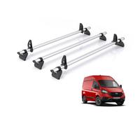 Van Demon Rhino Kammbar Pro 3 Roof Bars Including 4 Loadstops for Ford Transit Custom (2013-2024 GEN1) Models Aluminium Roof Rack - Only Suitable for High (H2) Roof Models With Barn Doors
