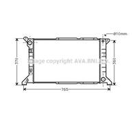 FORD TRANSIT Radiator 2.5 Td Eal Eas Manual AC 1994-2000