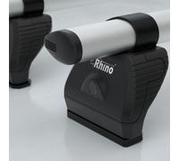 Van Demon Rhino Kammbar Pro 3 Roof Bars With 4 Loadstops & Roof Rack Rear Ladder Roller Bundle for Ford Transit 2014+ - Only Fits Medium (L2) and Long (L3) Wheelbase Models